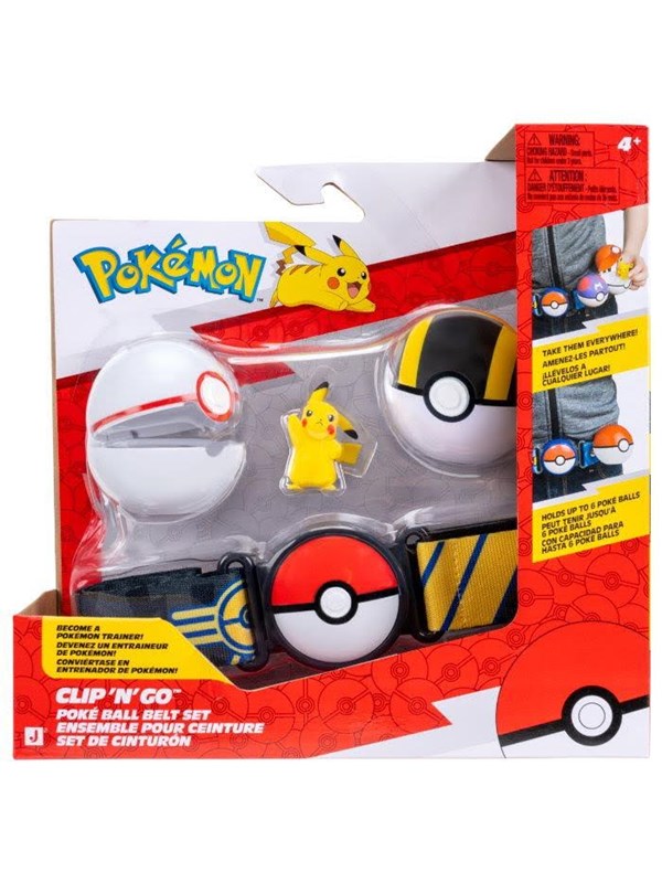 Pokemon Clip N Go Belt Set Pikachu