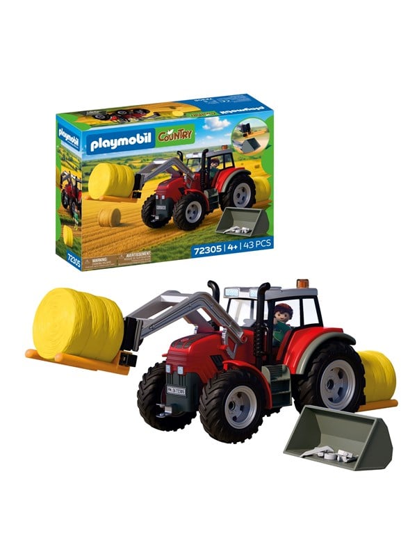 Playmobil - Large Tractor with Hay Bales