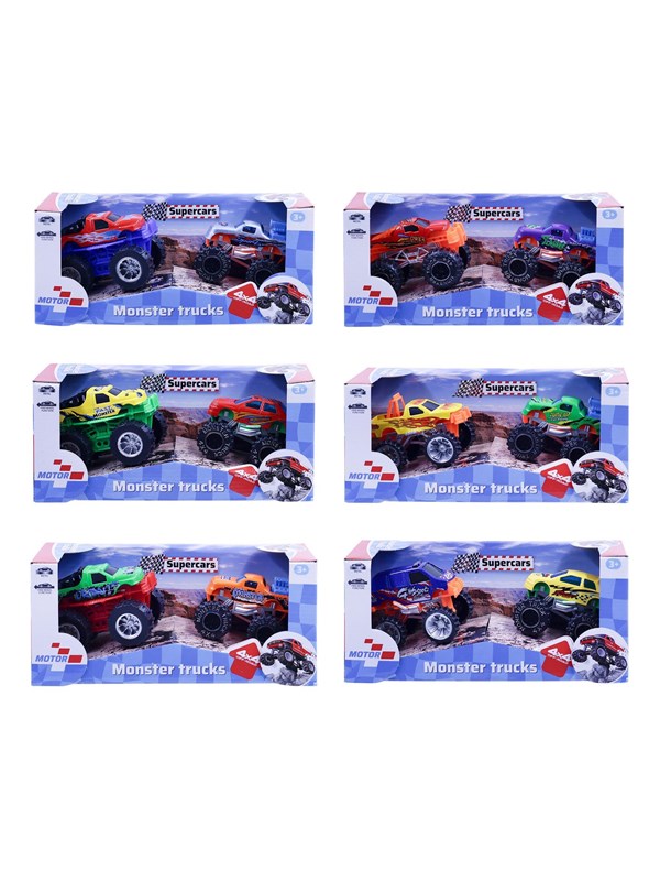 Impulse Toys Monstertruck die-cast m/freewheel 2-pack - assorted