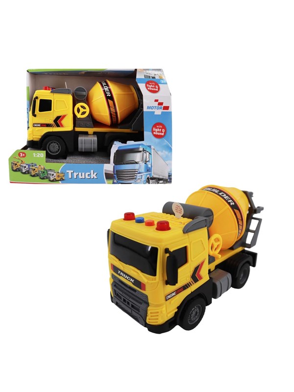 Impulse Toys Cementbil m/lys og lyd 1:20