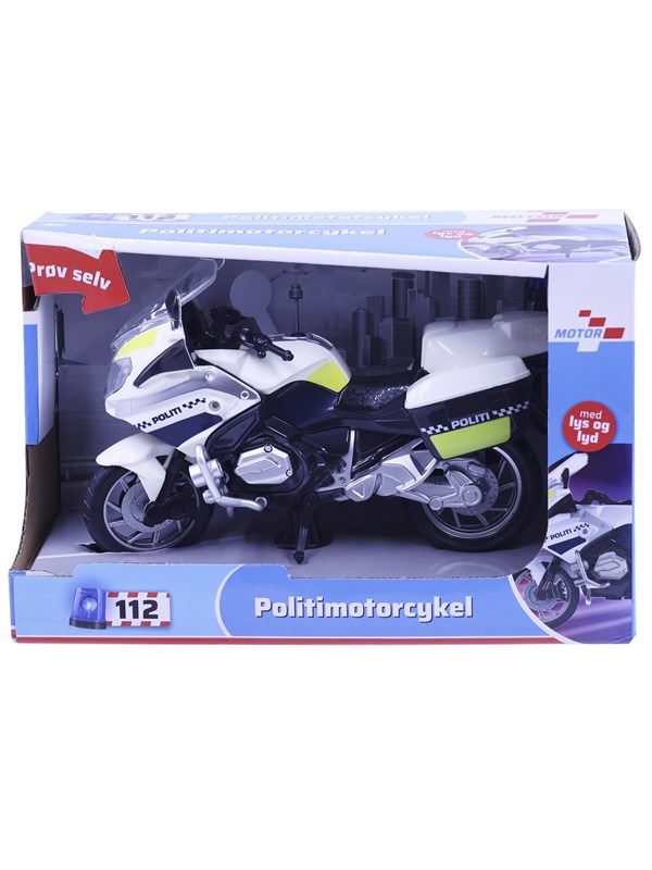 Impulse Toys Politimotorcykel m/lys og lyd 18cm