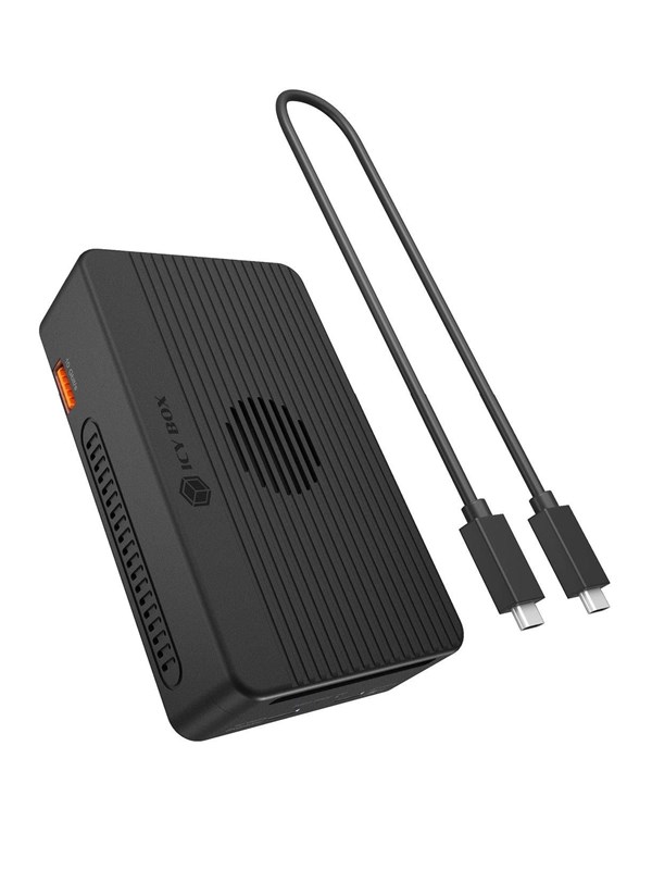ICY BOX 2-Bay M.2 NVMe RAID Dock 40 Gbps 8K Video