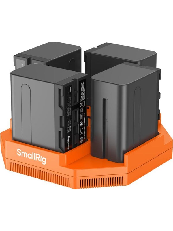SmallRig 4834 NP-F970 4-Channel Camera Battery Charger &amp; 4-Battery Kit