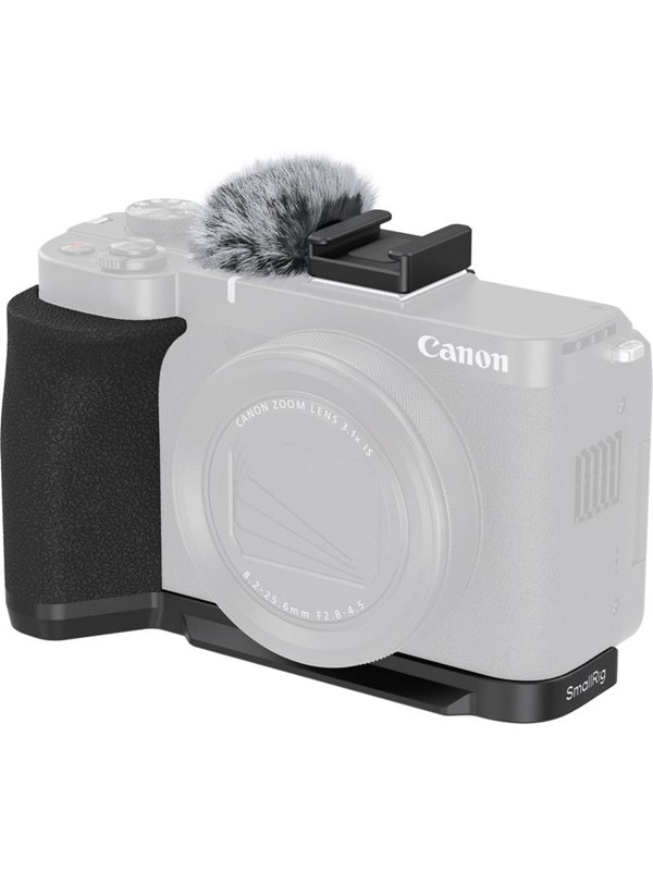 SmallRig 5808 L-Shaped Mount Plate with Handle for Canon PowerShot V1 (Black)