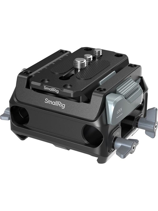 SmallRig 5366 Manfrotto-Type Mount Plate Kit with 15mm Dual Rod Clamp