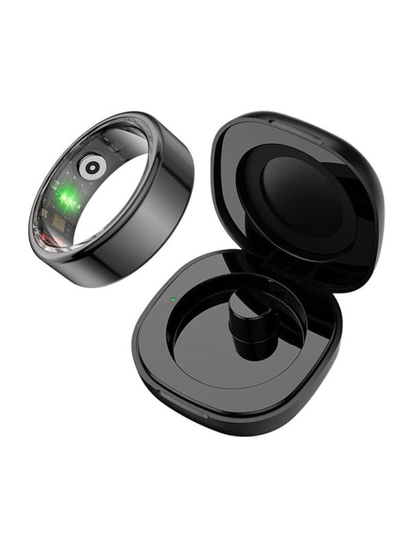 Colmi R02 Smart Ring Size 10 19.8mm with Charging Case - Black