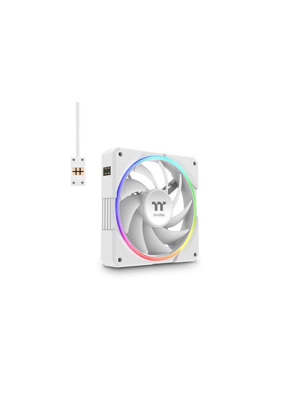 Thermaltake TS120 EX RGB PC Cooling Fan - White (3pack) - Chassi fläkt - 120mm - Vit - 21 dBA