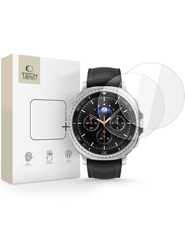 Tech-Protect Glass Fit+ 2-pack Tempered Glass for Samsung Galaxy Watch 8 Classic 46mm - Clear