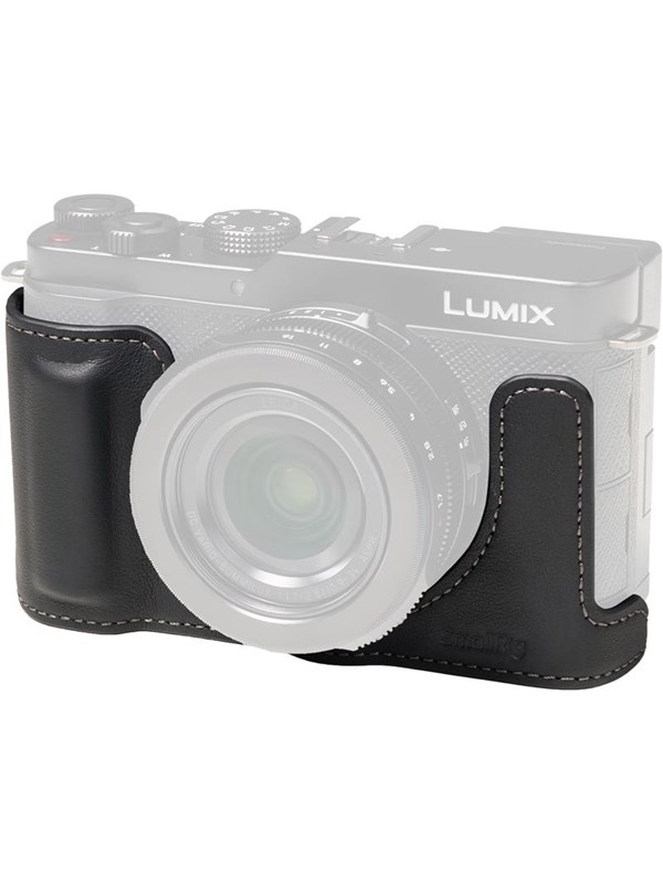 SmallRig 5698 Leather Half Case for Panasonic LUMIX L10 Black
