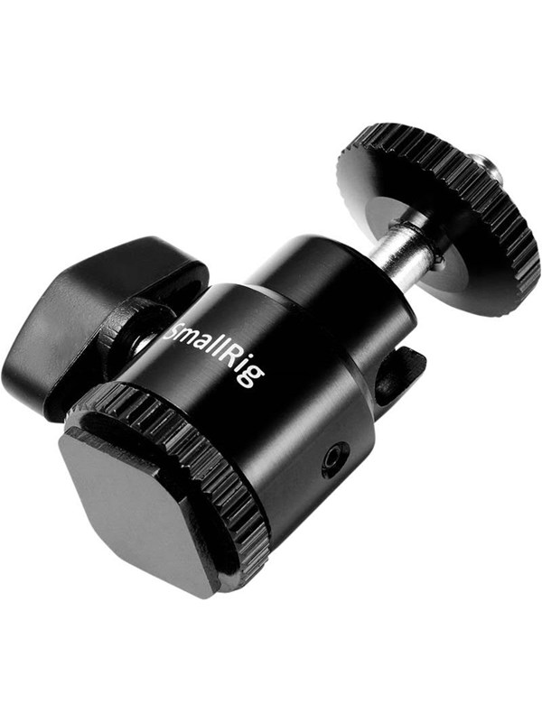 SmallRig 761 Cold shoe mount - Ballhead 1/4" screw