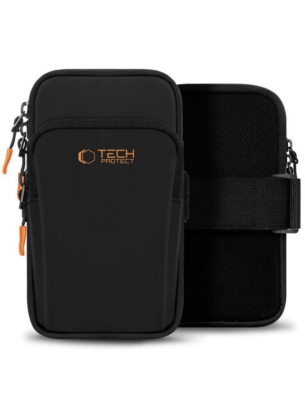 Produktfoto för Tech-Protect Universal Sport Armband M7 - Svart/Orange