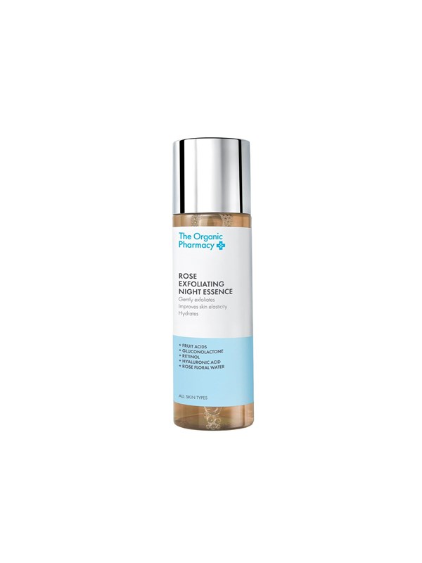 The Organic Pharmacy Pharmacy Rose Exfoliating Night Essence - 150 ml.