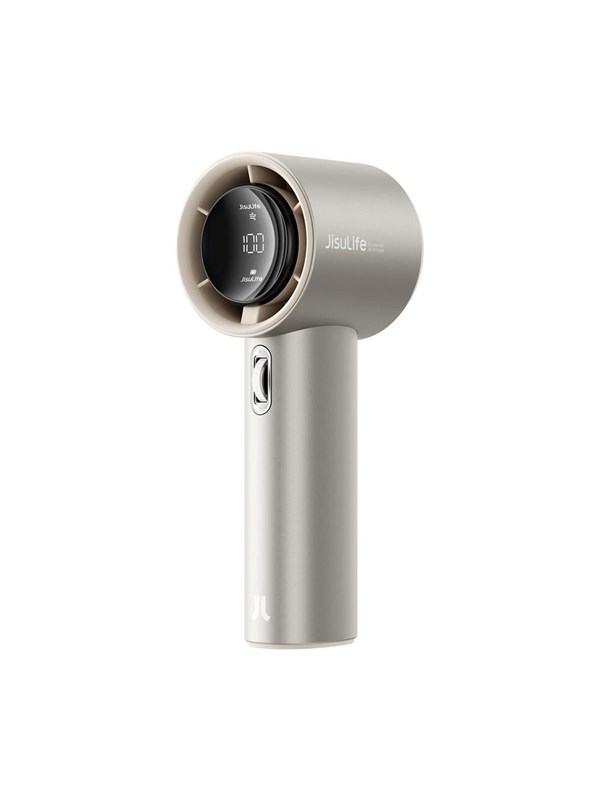 Jisulife Handheld Fan Pro1 S 5000mAh FA53PRO Mini Blower Portable USB Metal Fan - Light Brown PowerBank - Cream - 5000 mAh