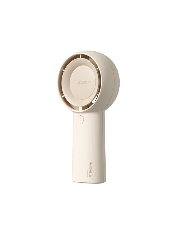 Jisulife Handheld Fan Life5 Plus 4000mAh Portable Mini Blower USB Fan - Beige PowerBank - Beige - 4000 mAh