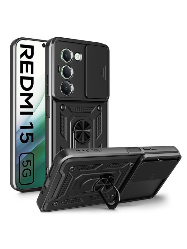 Tech-Protect CamShield Pro Case for Xiaomi Redmi 15 4G / 5G - Black