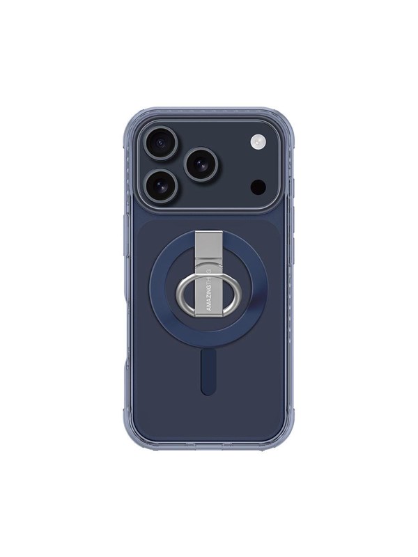 AmazingThing Titan Pro Grip Ring Set Case for iPhone 17 Pro Compatible with MagSafe - Blue