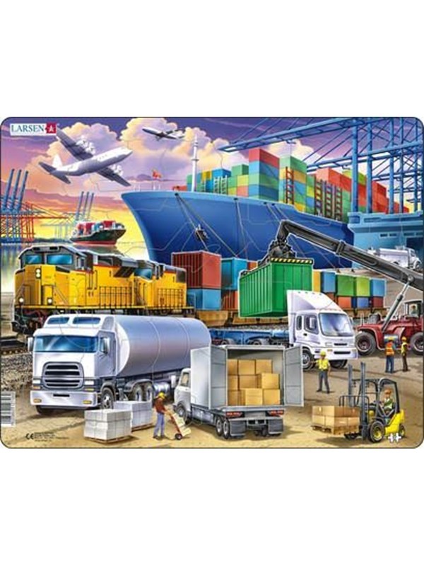 Larsen Puzzles Puzzle Transport - 37 pieces Maxi (36.5x28.5 cm) 2D Pussel