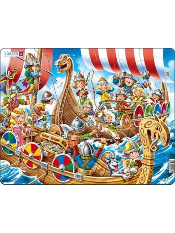 Larsen Puzzles Puzzle Vikings - 30 pieces Maxi (36.5x28.5 cm) 2D Pussel