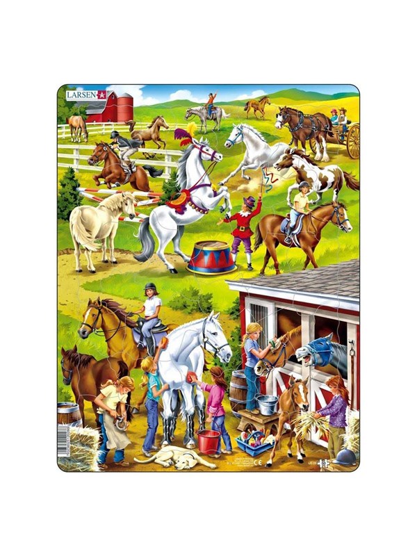 Larsen Puzzles Puzzle Horses - 50 pieces Maxi (36.5x28.5 cm) 2D Pussel