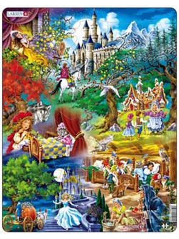 Larsen Puzzles Puzzle Grimm's Fairy Tales - 33 pieces Maxi (36.5x28.5 cm) 2D Pussel