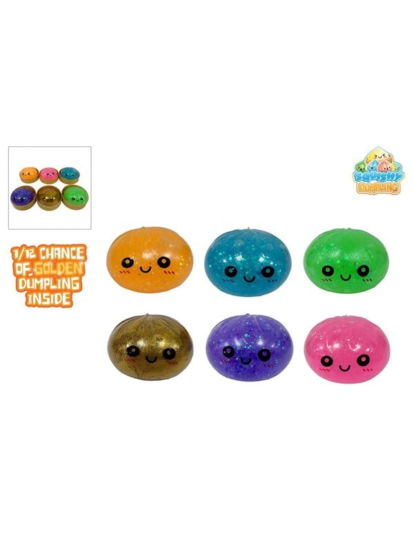 Trend Toys Kawaii Glitter Slime Dumplings 1pcs 8.5cm. In Steam basket