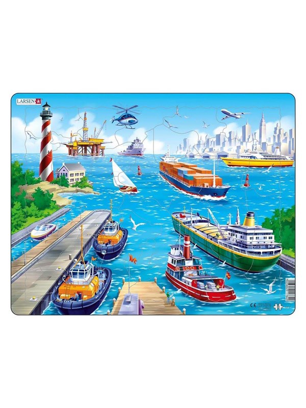 Larsen Puzzles Puzzle Harbor - 35 pieces Maxi (36.5x28.5 cm) 2D Pussel