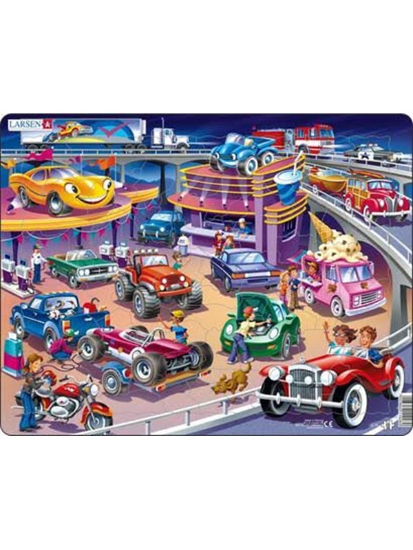 Larsen Puzzles Puzzle Cars - 58 pieces Maxi (36.5x28.5 cm) 2D Pussel