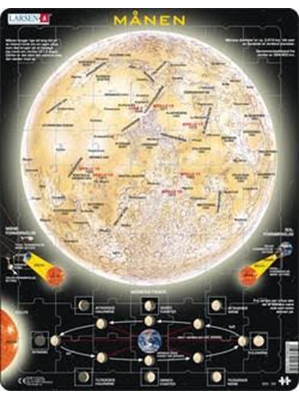 Larsen Puzzles Puzzle Moon - 70 pieces Maxi (36.5x28.5 cm) 2D Pussel