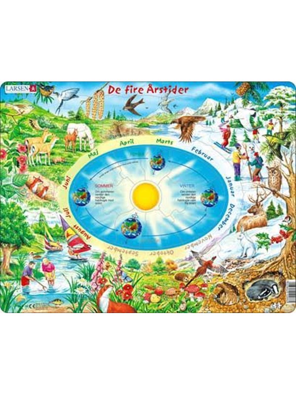 Larsen Puzzles Puzzle The Four Seasons - 44 pieces Maxi (36.5x28.5 cm) 2D Pussel