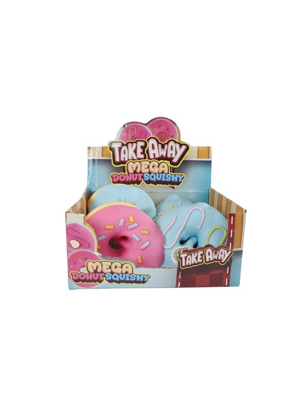 Trend Toys Jumbo Squeeze donut 2asst. 16cm CDU