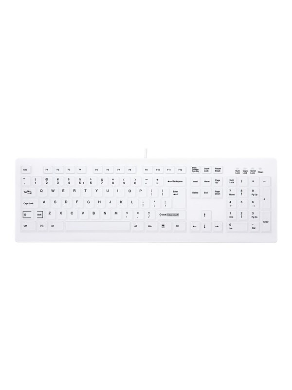 Cherry Contour MedicalKey AK-C8100 Sanitizable - Tangentbord - Engelska (US) - Vit