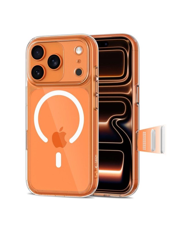 Tech-Protect Magpeak Magsafe CC Case for iPhone 17 Pro - Transparent