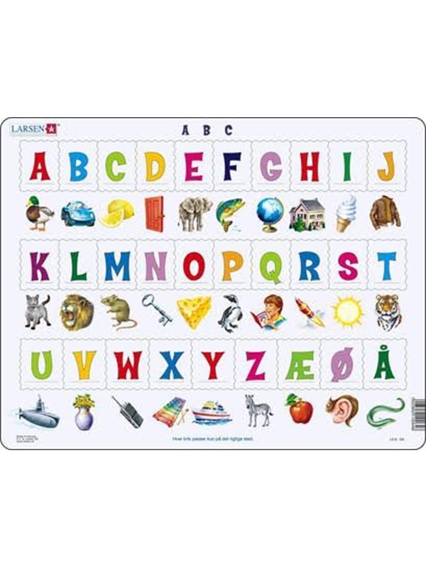 Larsen Puzzles Puzzle Learn the letters (29) - 29 pieces Maxi (36.5x28.5 cm) 2D Pussel