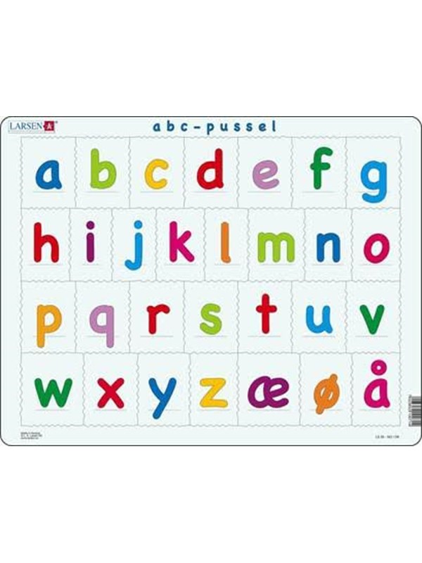 Larsen Puzzles Puzzle Alphabet (lowercase letters) - 29 pieces Maxi (36.5x28.5 cm) 2D Pussel