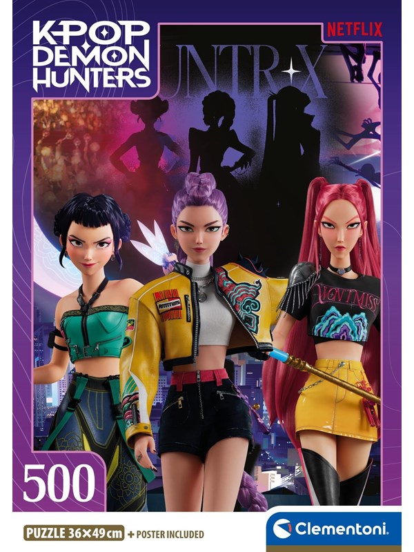 Clementoni K-Pop Demon Hunters - Compact 500 brikker