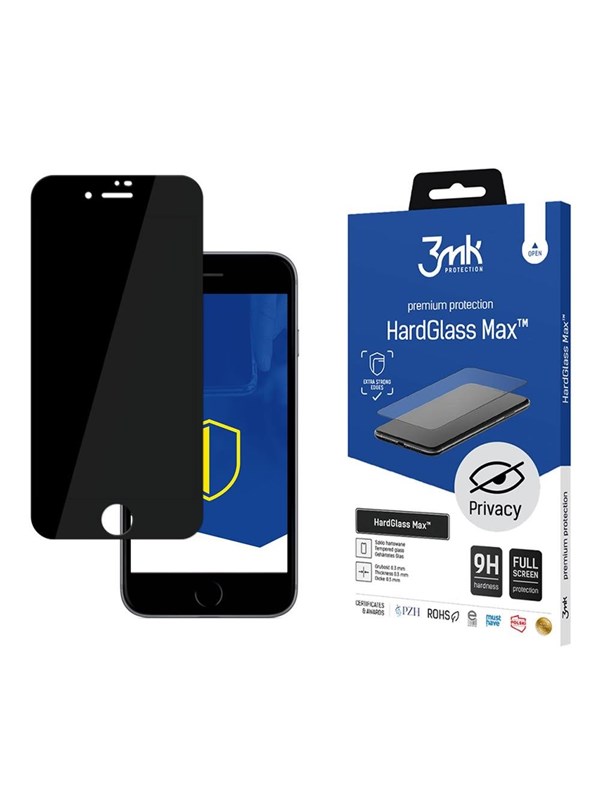 3mk 9H HardGlass Max Privacy™ Privacy Glass for iPhone 8