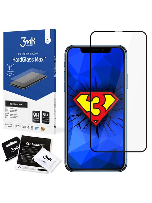 3mk HardGlass Max Tempered Glass for iPhone Xr