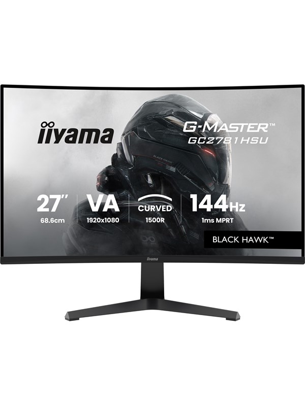 27" iiyama G-MASTER Black Hawk GC2781HSU-B1 - LED monitor - curved - Full HD (1080p) - 27"