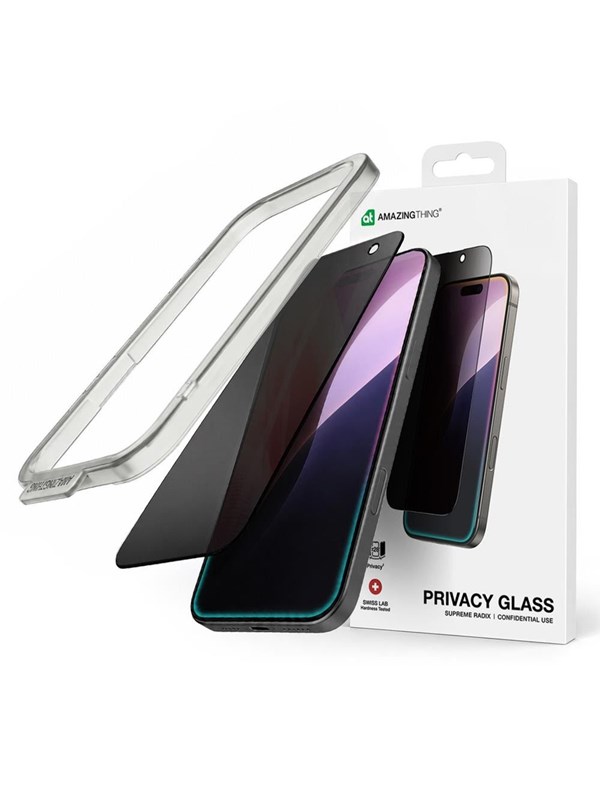 AmazingThing Radix Privacy Tempered Glass for iPhone 17 Pro Max
