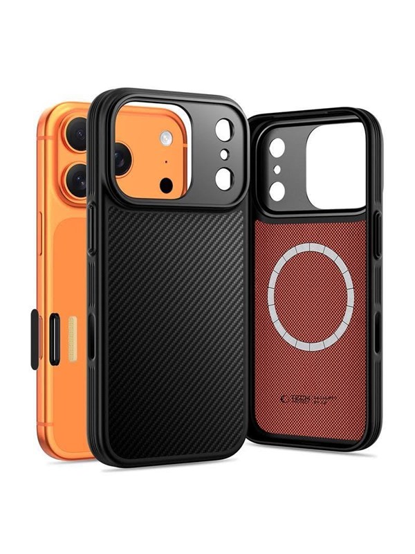 Produktfoto för Tech-Protect iPhone 17 Pro Mobilskal Magsafe Kevlar Aramid - Svart
