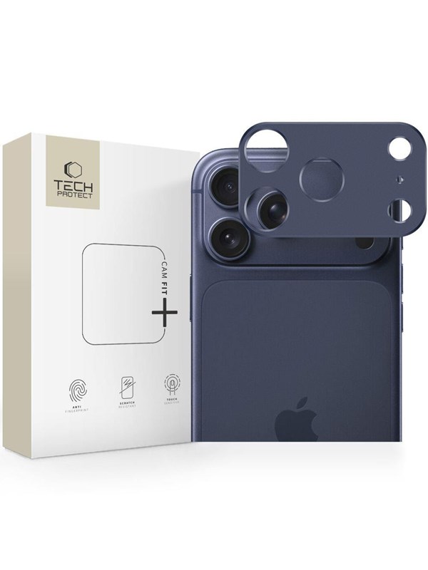 Tech-Protect  Camalloy Fit+ Camera Cover for iPhone 17 Pro - Navy Blue