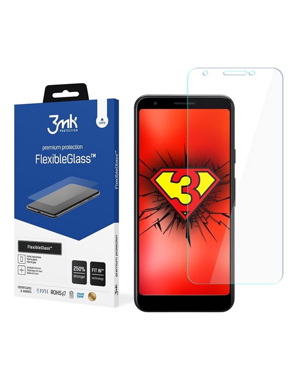 3mk FlexibleGlass™ Hybrid Glass on Google Pixel 3a