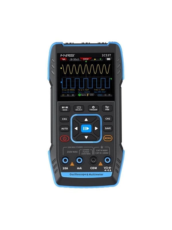 FNIRSI 2C53T 3-in-1 Portable Oscilloscope Multimeter Signal Generator