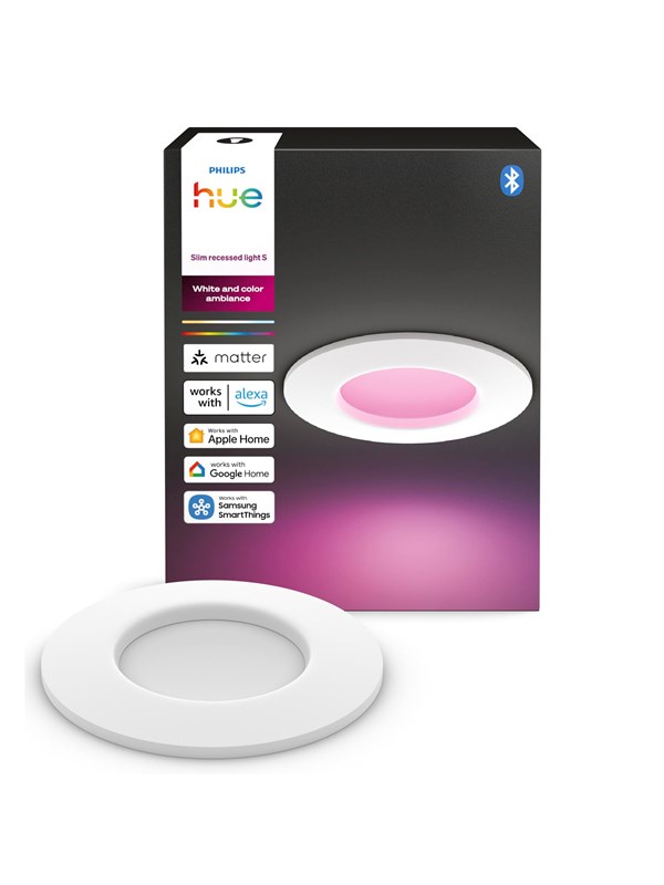Philips Hue Slim infälld spotlight 90 mm vit