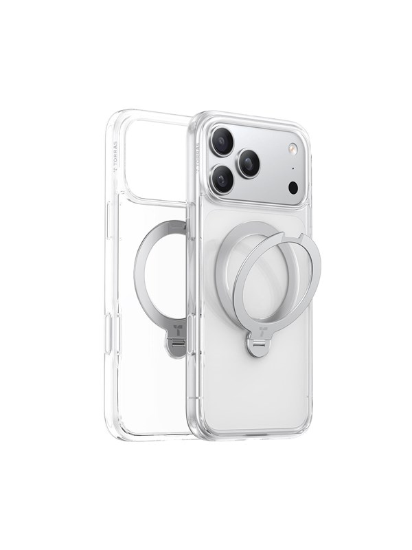 Torras Ostand Q3 Spin - clear - iPhone 17 Pro