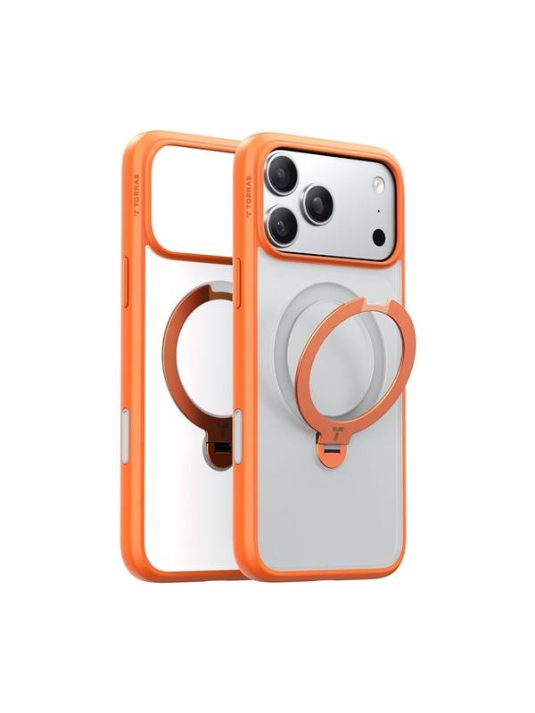 Torras Ostand Q3 Spin - energy orange - iPhone 17 Pro
