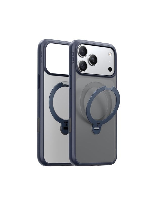 Torras Ostand Q3 Spin - midnight blue - iPhone 17 Pro Max