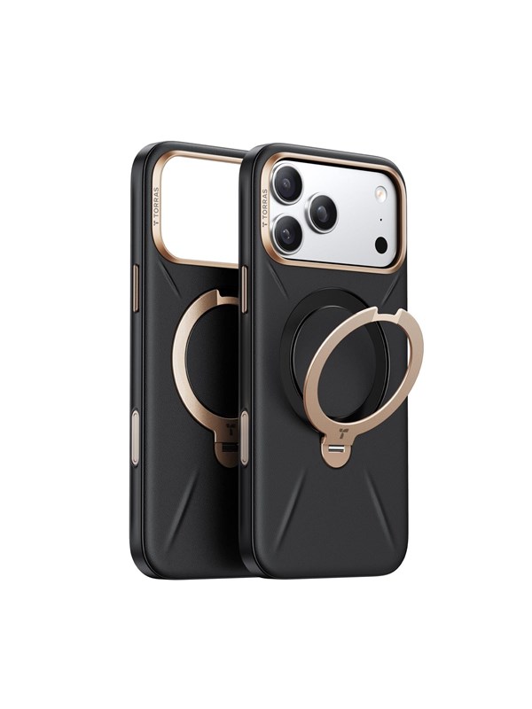Torras Ostand Q3 Vegskin - obsidian black - iPhone 17 Pro Max