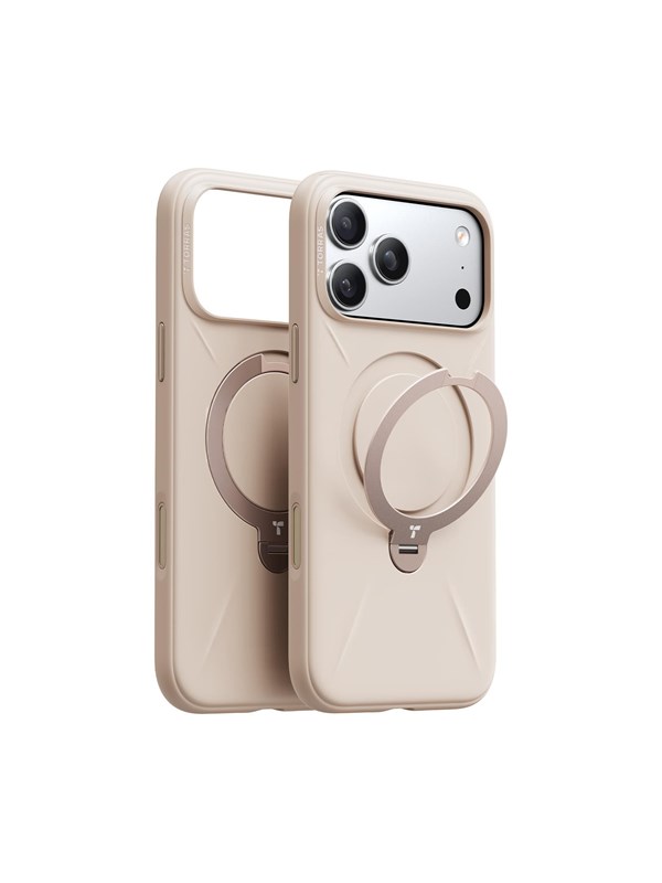 Torras Ostand Q3 Silicone - dessert gold - iPhone 17 Pro