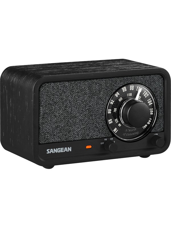 Sangean WR-8 AM/FM/Bluetooth Radio Midnight Oak - AM/FM - Mono - Ek/svart
